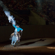 Dan James of DoubleDan Horsemandship performing tricks during Saturday’s Celebration of Horses.